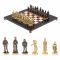 Шахматы бронзовые "Европейские" доска 32х32 см лемезит мрамор