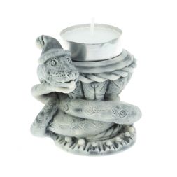 Подсвечник "Змей" из мраморной крошки