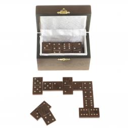 Домино из камня обсидиан