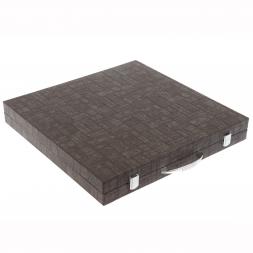 Шахматы подарочные "Русские сказки" камень мрамор змеевик 40х40 см