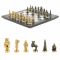 Шахматы "Северные народы" бронза мрамор 40х40 см