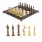 Шахматы "Ренесанс" доска 36х36 см мрамор, лемезит фигуры цвет бронза-золото