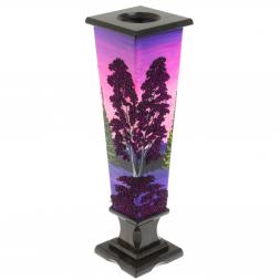 Ваза "Рассвет" каменная крошка черный змеевик