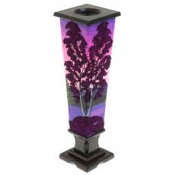 Ваза "Рассвет" каменная крошка черный змеевик