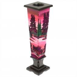 Ваза "Закат" из черного змеевика и каменной крошки