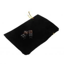 Кубики зарики 1 см коричневые и черные 4 шт