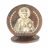 Икона настольная "Св. Николай Чудотворец" камень обсидиан 6х2,5х6,5 см