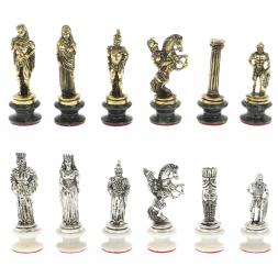 Шахматы "Александр Македонский" фигуры на подставках доска 40х40 см