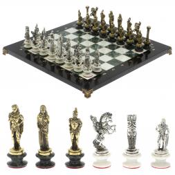 Шахматы "Александр Македонский" фигуры на подставках доска 40х40 см