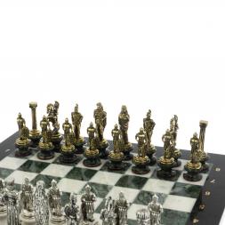 Шахматы "Александр Македонский" фигуры на подставках доска 40х40 см