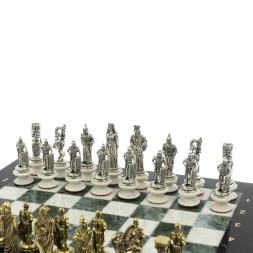 Шахматы "Александр Македонский" фигуры на подставках доска 40х40 см