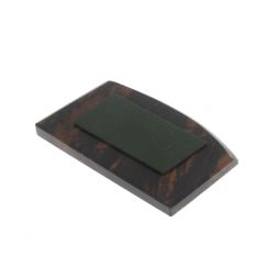 Автоикона "Молитва водителя" 7х4,5 см из коричневого обсидиана