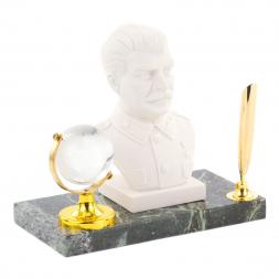 Подставка под ручку "Бюст Сталина" змеевик мрамолит