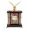 Декоративные часы "Орел" камень креноид бронза