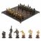Шахматы подарочные "Европейские" из камня и бронзы 44х44 см