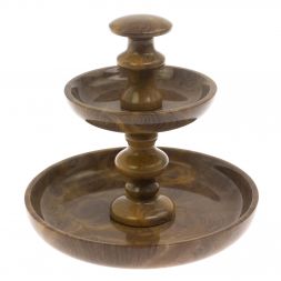 Ваза для фруктов из рифейского мрамора 17х17х15,5 см