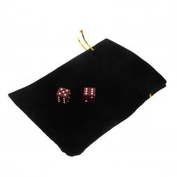 Кубики зарики 1х1 см красные 2 шт