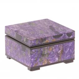 Шкатулка из чароита 6,5х6,5х4 см