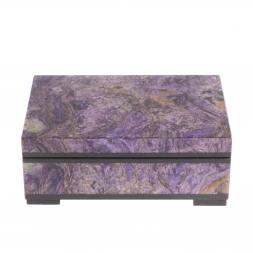 Шкатулка из чароита 10,5х7х4,5 см