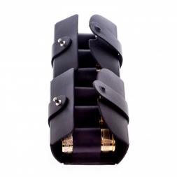 Набор стопок "Хищные звери" 6 шт в кожаном патронташе Златоуст