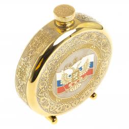 Фляжка "Герб России с флагом" Златоуст