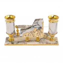 Письменный прибор "Меценат" из мрамора Златоуст