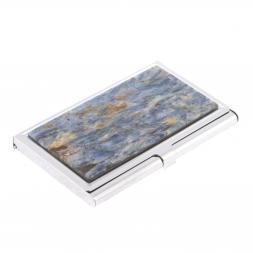 Визитница карманная из камня кианит