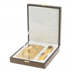 Набор из двух стопок "Горный орёл" на подносе Златоуст