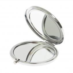 Карманное зеркальце шайтанский переливт цвет серебро