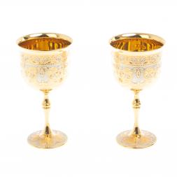 Набор бокалов на подносе "Праздничные" Златоуст