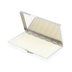 Таблетница на 7 отделений камень лабрадор серебристая