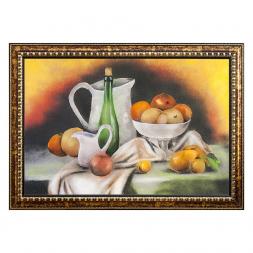 Натюрморт "Фрукты" багет 46х66 см, каменная крошка