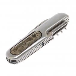 Нож мультитул складной 7 в 1 с камнем пирит