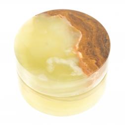 Шкатулка "Пудреница" из оникса 7,5х7,5х4,5 см (3)