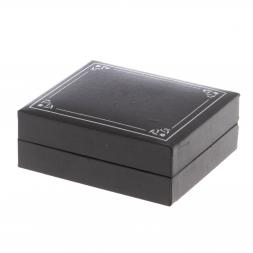 Набор запонки закругленные и зажим для галстука камень родонит