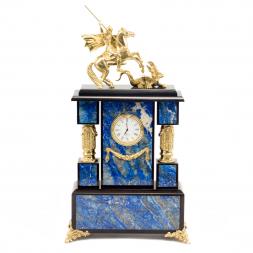 Часы "Георгий Победоносец" лазурит