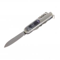 Нож мультитул складной 7 в 1 с камнем гетчеллит