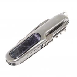 Нож мультитул складной 7 в 1 с камнем гетчеллит