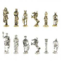 Шахматы подарочные "Галлы и Римляне" 36х36 см из лемезита