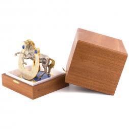 Сувенир "Подкова на счастье" лазурит