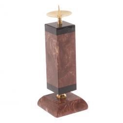 Подсвечник с ящерицей камень лемезит 4,5х4,5х13 см