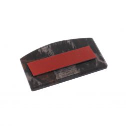 Автоикона "Молитва водителя" из черного обсидиана 6,5х4 см