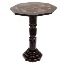 Столик из камня №2 змеевик, яшма