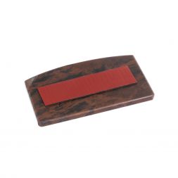 Автоикона "Триптих" из коричневого обсидиана 6,5х4 см