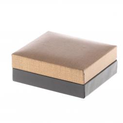 Набор запонки овальные и зажим для галстука камень серафинит