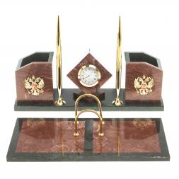 Настольный набор "Куб" из лемезита