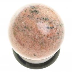 Шар "Антистресс" из розового мрамора 9 см на подставке