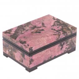 Шкатулка из родонита 10х7х4 см