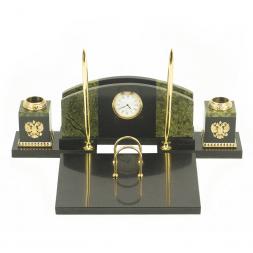 Настольный набор из змеевика