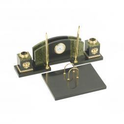 Настольный набор из змеевика